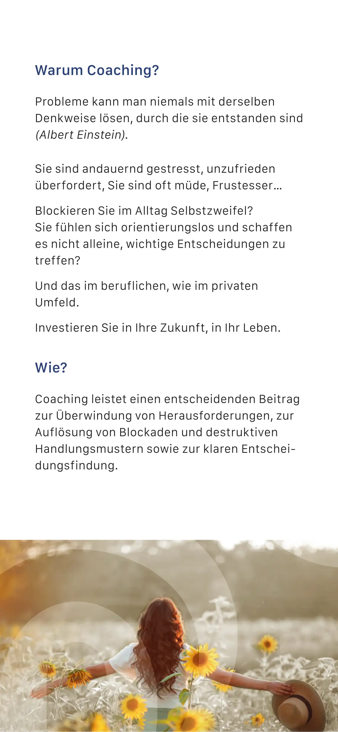 Coaching-Informationen Peter Steinmetz, Faltblatt Seite 2